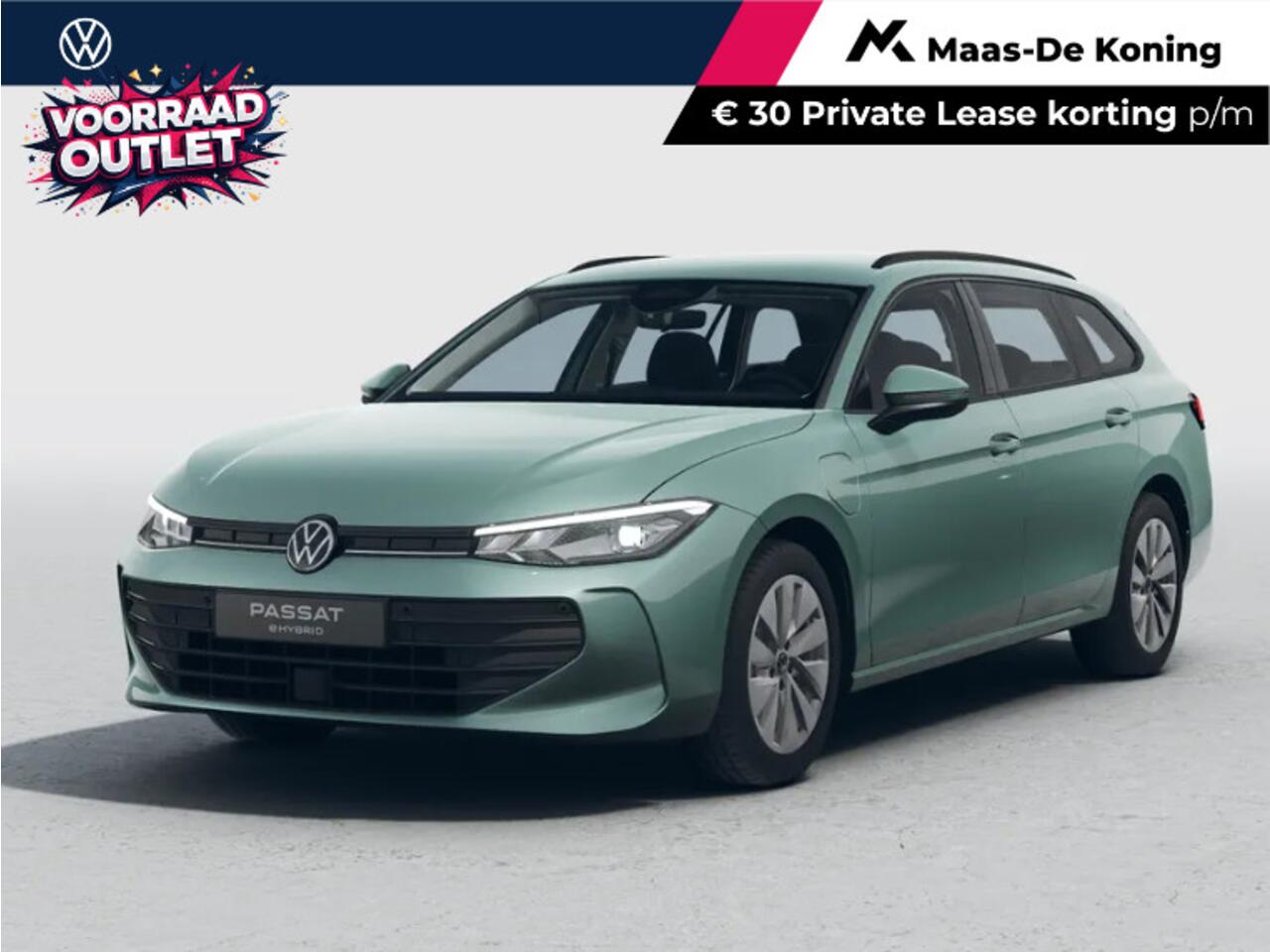Volkswagen PASSAT Variant Business 1.5 eHybrid 204 PK 6 versn. DSG · Comfort pakket · Trekhaak inklapbaar met elektrische ontgrendeling · Voorraad OUTLET · Prijs is inclusief inruilpremie ·