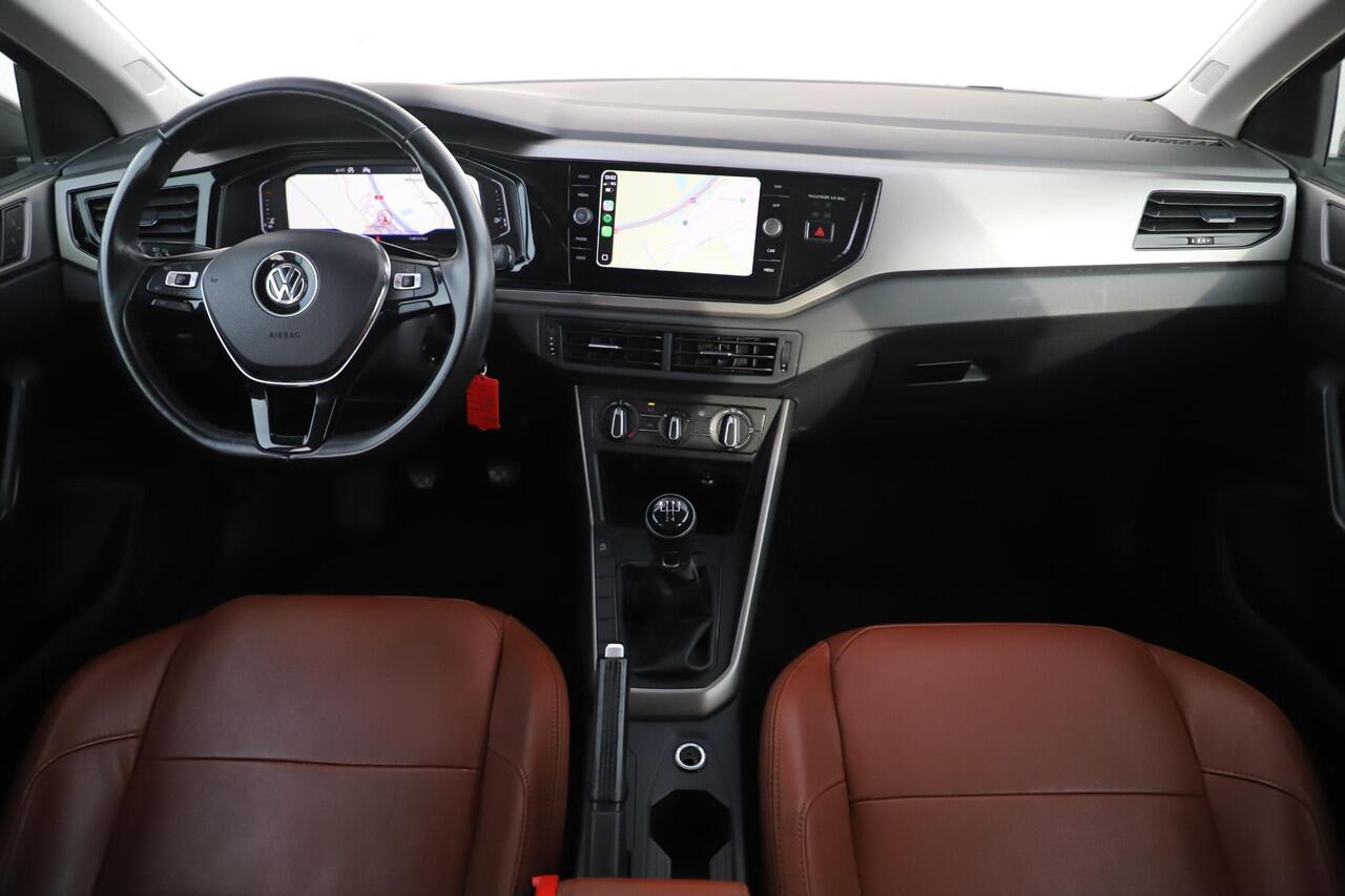 Volkswagen POLO 1.0 TSI Comfortline Bruin Leder Virtual Navigatie Carplay Android Adaptive Cruise LED