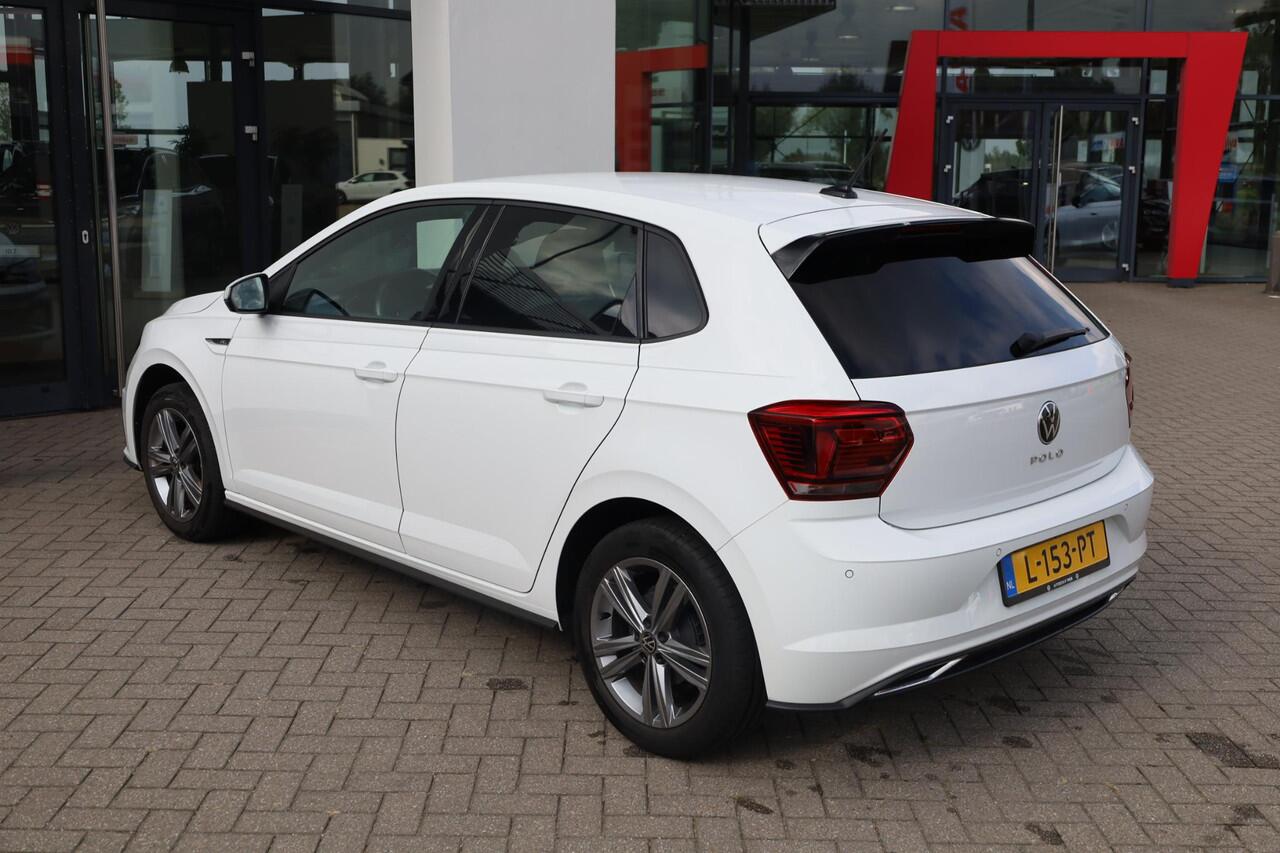 Volkswagen POLO 1.0 TSI Highline Business R 70KW/95PK DSG, privacy glas, digital cockpit, R-Line, zwarte hemel, half leder, 16" LMV sebring, NL auto, dealeronderhouden, climatronic, navigatie, pdc voor en achter.