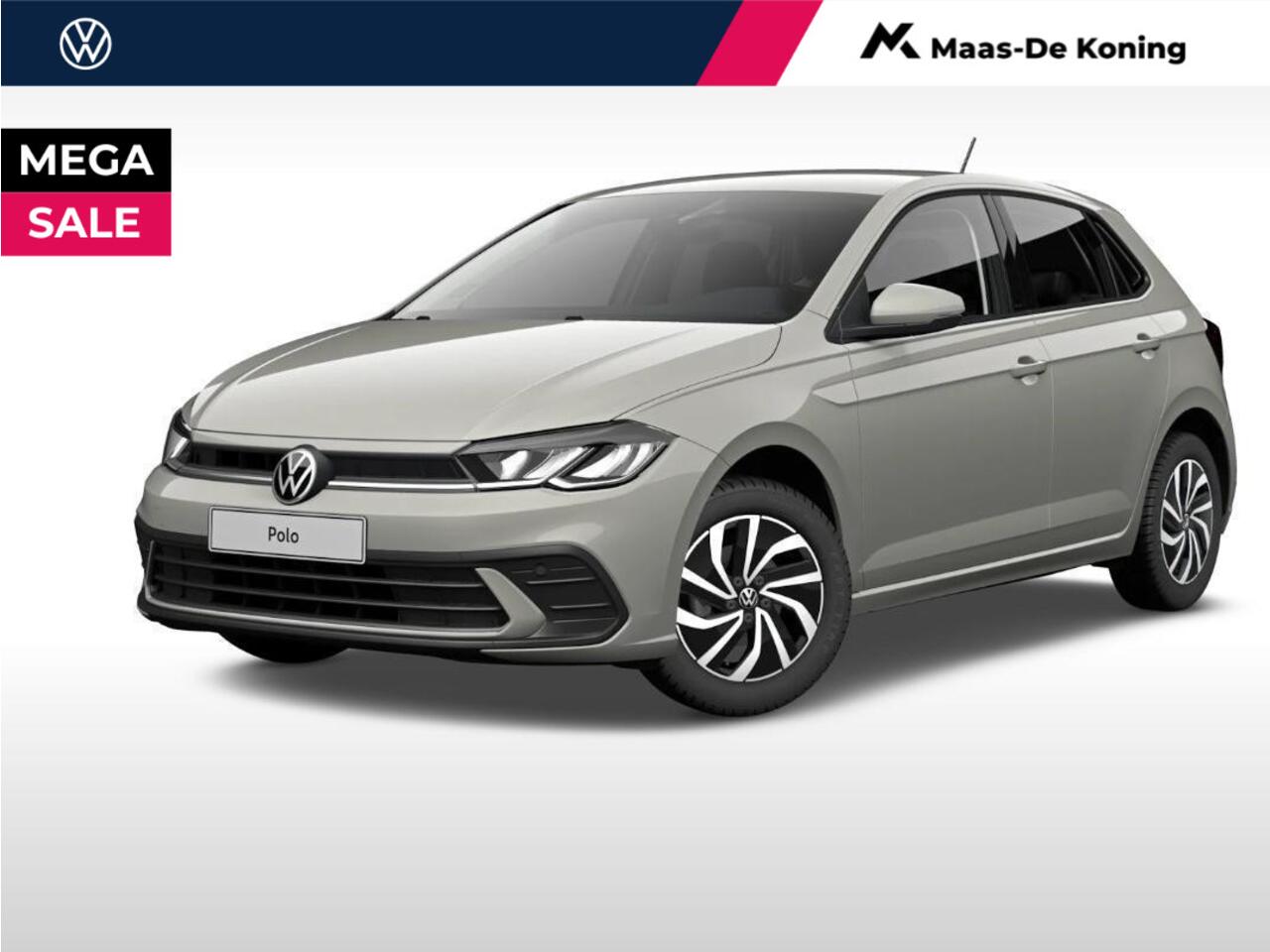 Volkswagen POLO Life Edition 1.0 TSI 95 pk 5 versn. Hand · Airconditioning automatisch, 2-zone (climatronic) · Velgen 'essex', 15 inch lichtmetaal · Private lease ,- ¤ 419 per maand · MEGA Sale