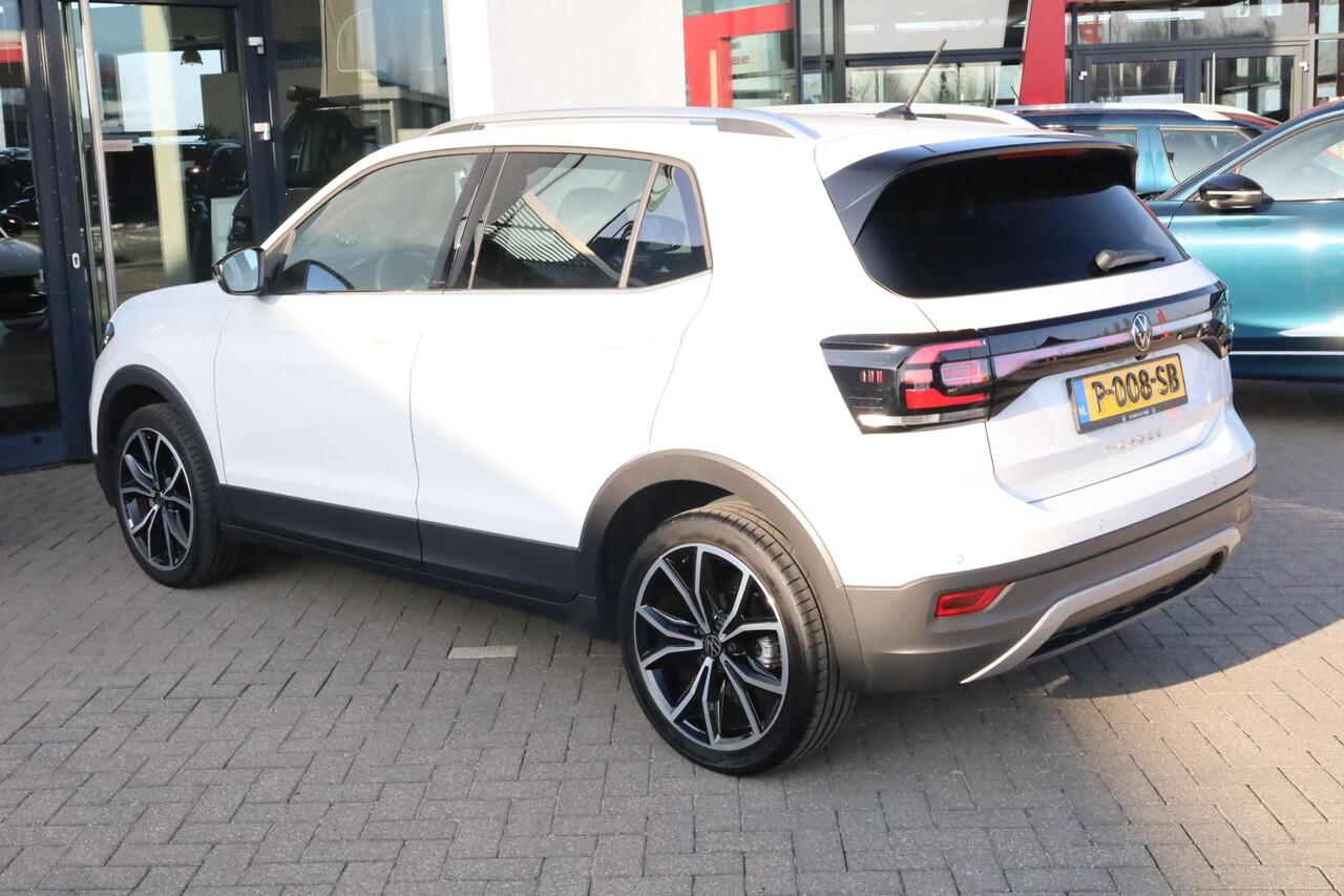 Volkswagen T-Cross 1.0 TSI Style 81KW-115PK DSG, camera, 18" lmv, privacy glas, discover pro, stoel verwarming, navigatie, door ons nieuw geleverd en onderhouden 1e eigenaar