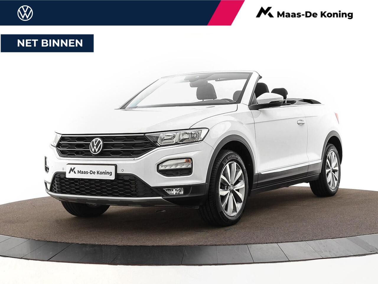 Volkswagen T-Roc Cabrio 1.5 TSI 150pk DSG Style · Apple/Android Car Play · Stoelverwarming · Alarm · Navigatie · P-Sensoren · 17'' Inch ·