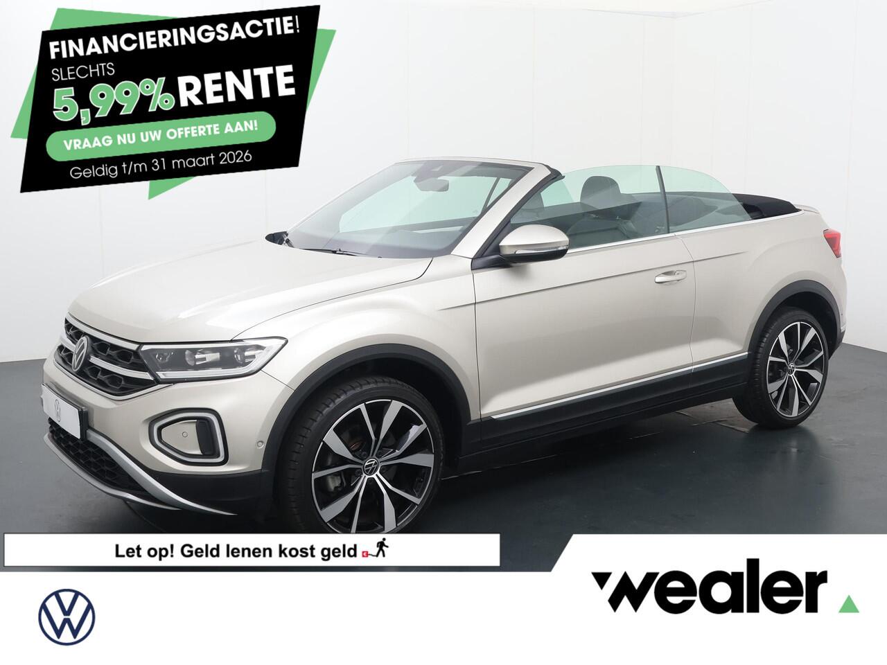 Volkswagen T-Roc Cabrio 1.5 TSI Style | 150 PK | Automaat | 19" LM velgen | Adaptive cruise control | Dodehoek detectie | Apple Carplay/Android Auto |