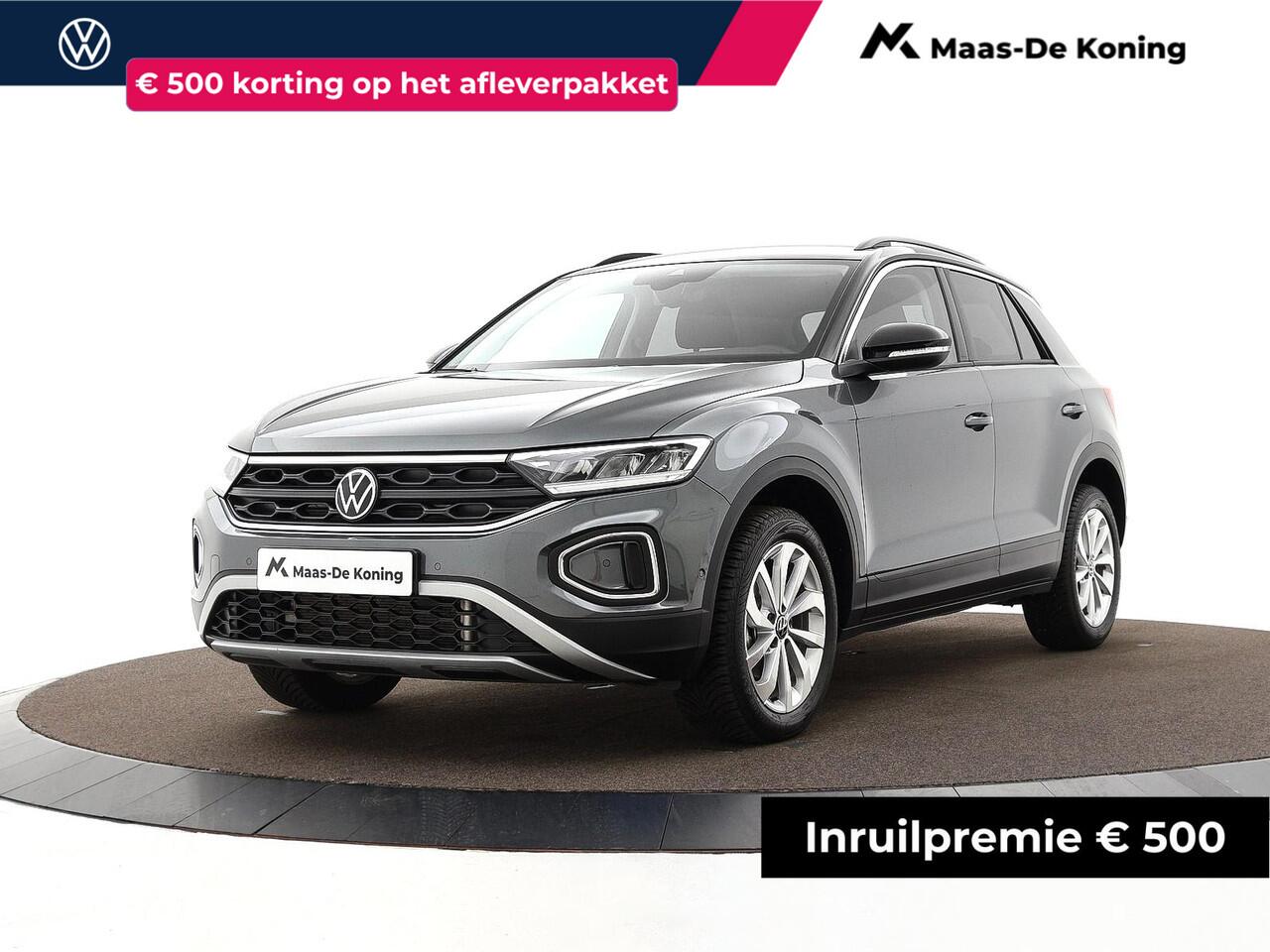 Volkswagen T-Roc 1.5 TSI 150pk DSG Life Edition · Apple/Android Car Play · Navigatie · Camera · P-Sensoren · Park Assist · 17'' Inch · Garantie t/m Februari 2027