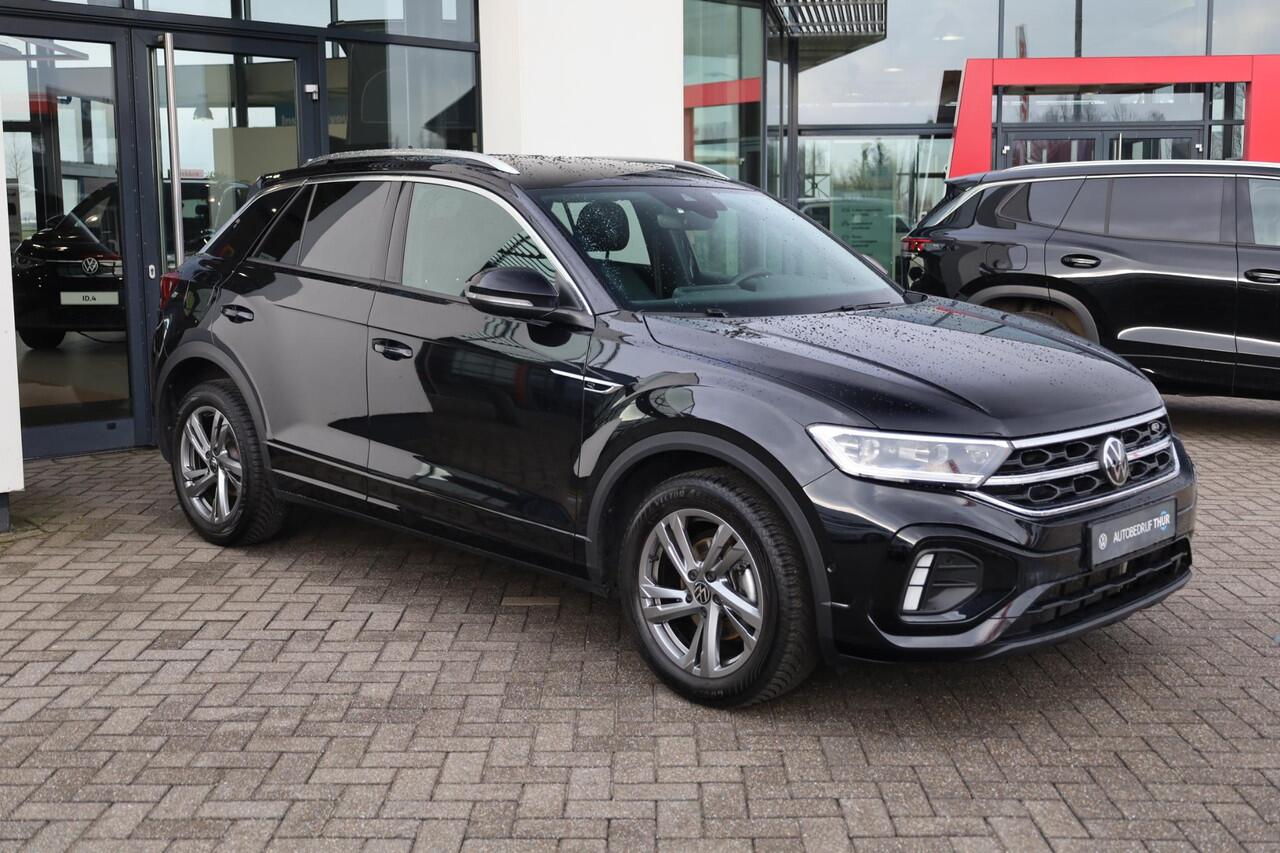 Volkswagen T-Roc 1.5 TSI R-Line PL ¤604 p/m* 150PK / 110kW ergo stoel achteruitrijcamera privacy glas trekhaak stoelverwarming r line in en exterieur navigatie geactiveerd pdc voor en achter led plus draadloos carplay climatronic spraakbediening