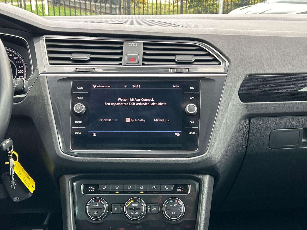 Volkswagen TIGUAN 1.4 TSI ACT Comfortline | Carplay | Climate Control | Parkeersensoren | Stoelverwarming | Virtual Cockpit |