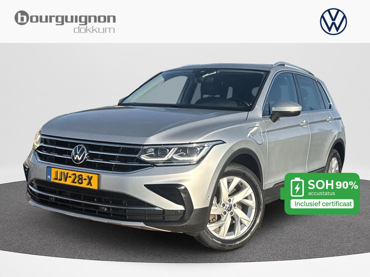 Volkswagen TIGUAN 1.4 TSI eHybrid Elegance 180 kw | SOH 90% | Trekhaak | Leder | PHEV | NAVI | A Camera |