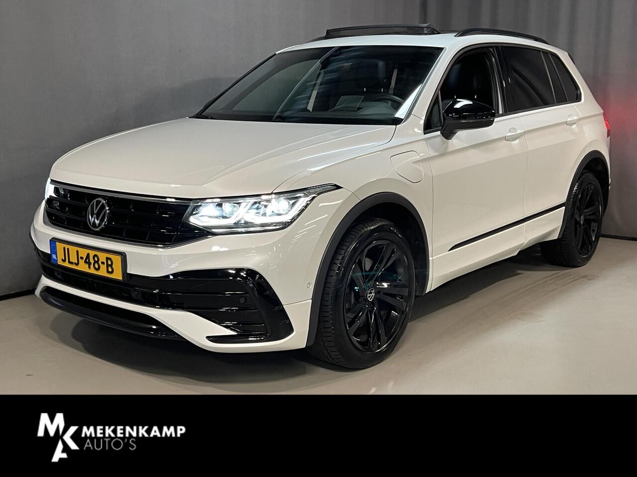 Volkswagen TIGUAN 1.4 TSI eHybrid R-Line Business Black Style 19"/Panoramadak/Trekhaak/Leder + memory/Head-up/Elektrische klep/Dodehoek/Stuur + stoelverwarming/IQ Lights/Adaptieve cruise