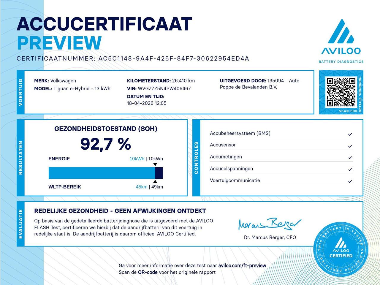Volkswagen TIGUAN 1.4 TSI eHybrid R-Line 245pk | SOH 92,7% | IQ.light | Adaptive | Carplay