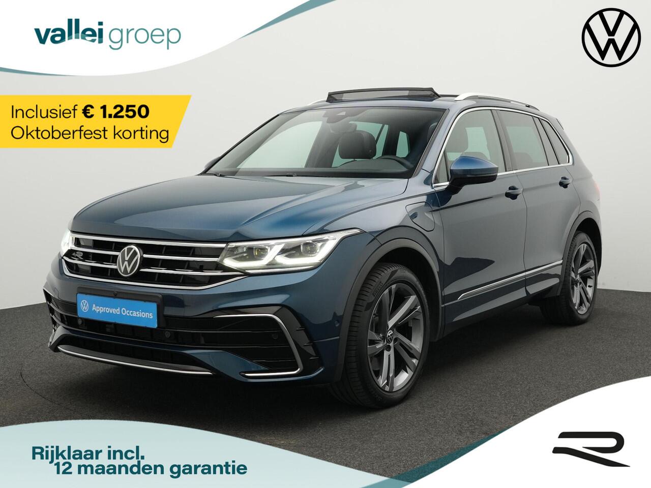 Volkswagen TIGUAN 1.4 TSI 245 pk DSG eHybrid R-Line Business+ | Panoramadak | Trekhaak | Leder | Geheugenstoelen | Rondomzicht camera | IQ Light | Stuur-/achterbankverwarming