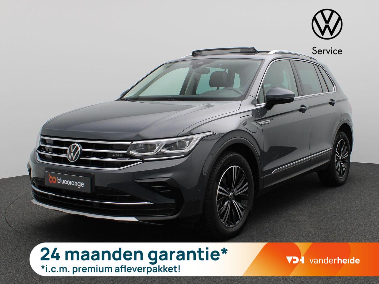 Volkswagen TIGUAN 1.4 TSI eHybrid Elegance 245PK DSG Pano-Schuifdak, Trekhaak, Leder, Memorystoel, 360gr. Camera, Side Assist, Keyless, DCC, Adaptieve Cruise Controle, 18" LM Velgen