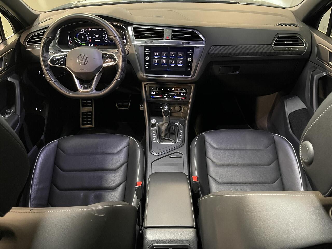 Volkswagen TIGUAN 1.4 TSI eHybrid R-Line Business+ 20"/Panoramadak/Leder + memory/360 camera/Elektrische klep/Dodehoek/Stuur + stoelverwarming/IQ Lights/Adaptieve cruise
