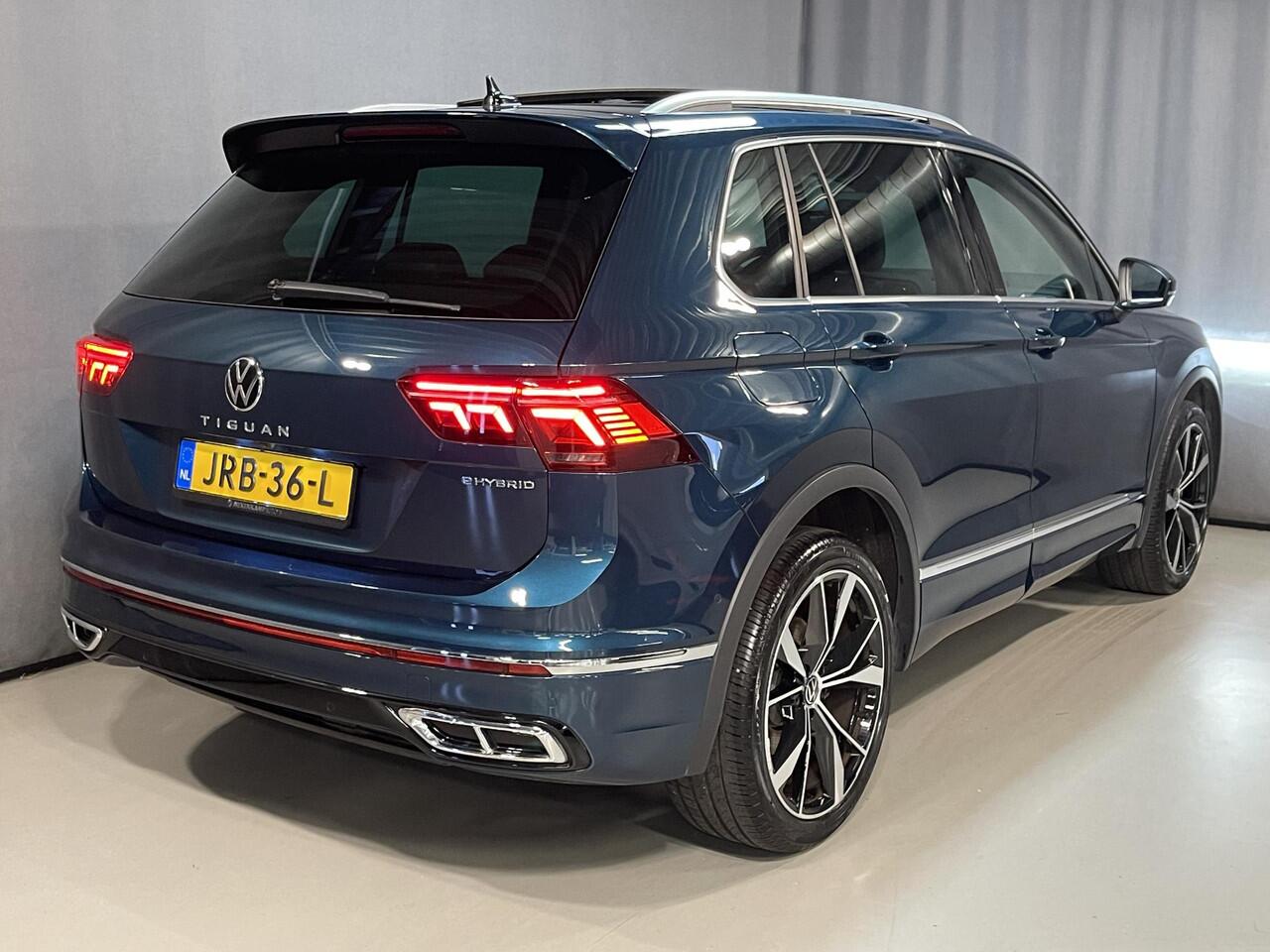 Volkswagen TIGUAN 1.4 TSI eHybrid R-Line Business+ 20"/Panoramadak/Leder + memory/360 camera/Elektrische klep/Dodehoek/Stuur + stoelverwarming/IQ Lights/Adaptieve cruise