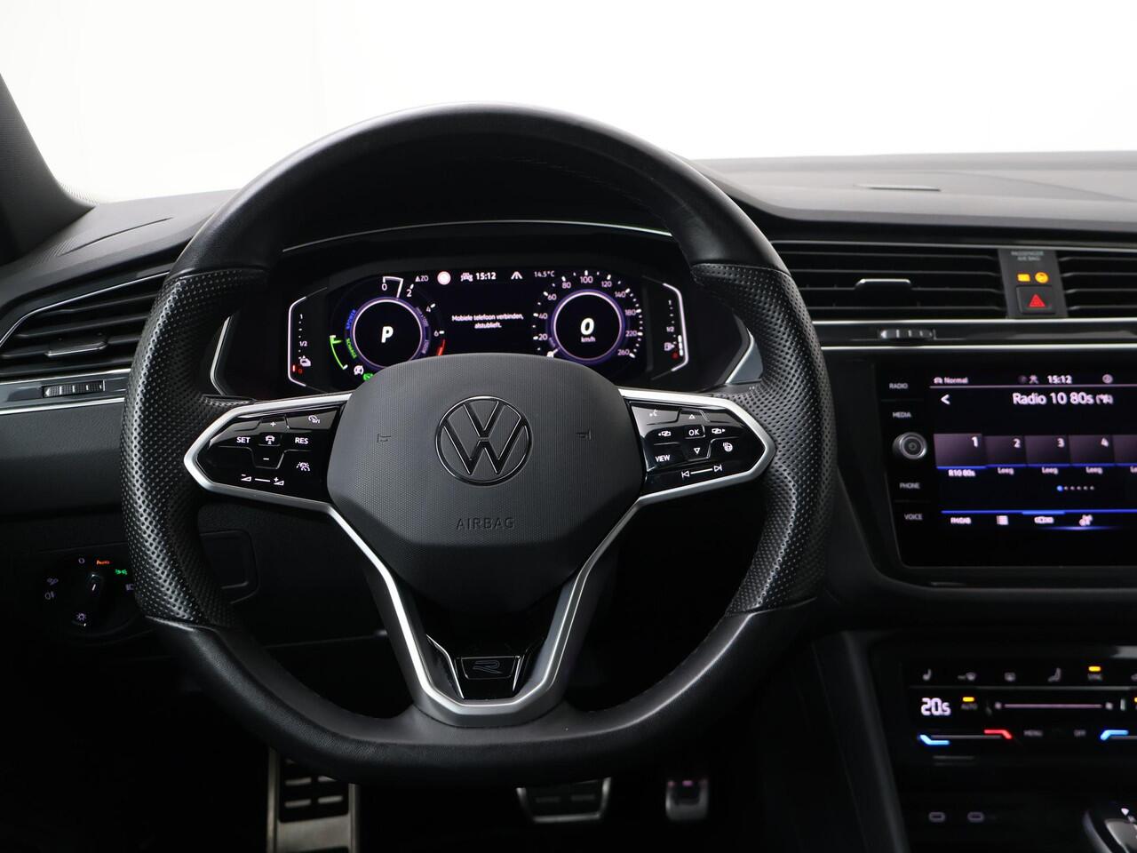 Volkswagen TIGUAN 1.4 TSI eHybrid R-Line Business+ | 245 PK | SoH 91% | Trekhaak | Panoramadak | 360 Graden camera | 20"LM velgen | Adaptive cruise control | R-Line |