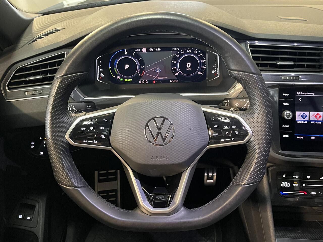 Volkswagen TIGUAN 1.4 TSI eHybrid R-Line Business+ 19"/Panoramadak/Leder + memory/360 camera/Elektrische klep/Dodehoek/Stuur + stoelverwarming