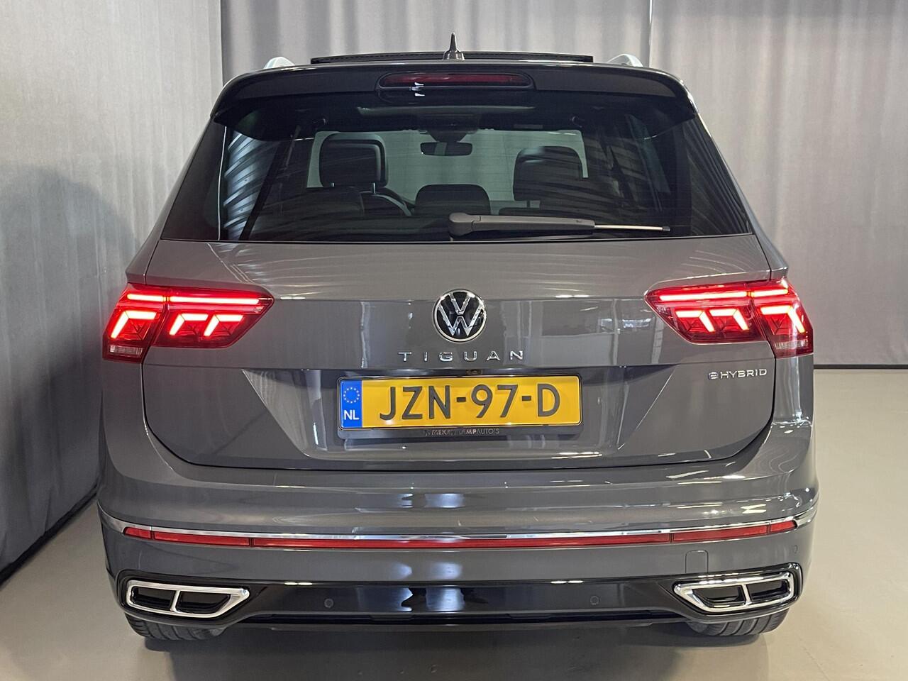 Volkswagen TIGUAN 1.4 TSI eHybrid R-Line Business+ 19"/Panoramadak/Leder + memory/360 camera/Elektrische klep/Dodehoek/Stuur + stoelverwarming