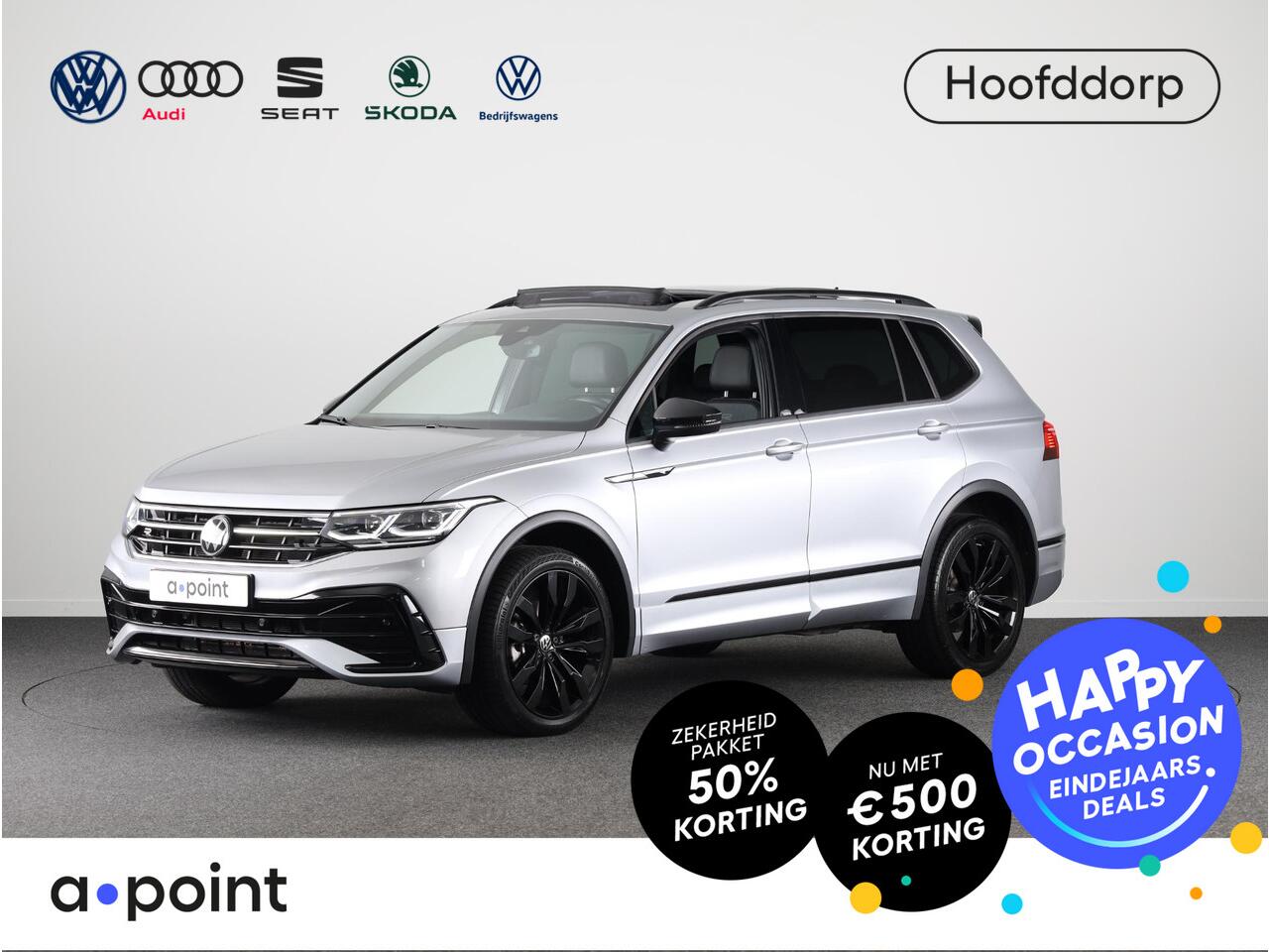 Volkswagen TIGUAN Allspace 1.5 TSI R-Line Business 7p. 150 pk DSG | Verlengde garantie | Navigatie | Panoramadak | Adaptieve cruise control | Stoelverwarming | Matrix LED koplampen |