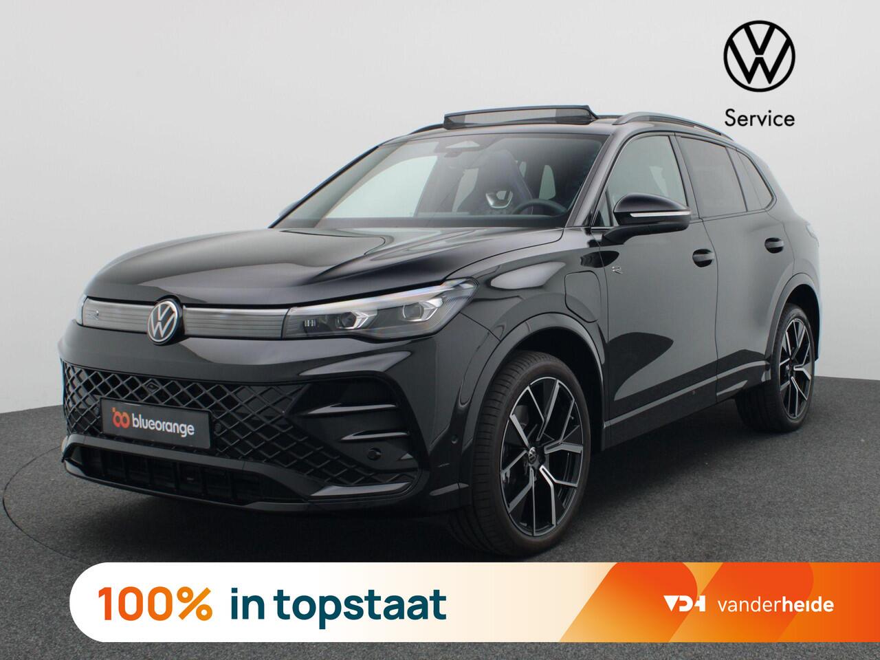Volkswagen TIGUAN 1.5 eHybrid R-Line Edition 272PK DSG black style, matrix led, trekhaak, panoramadak, 360gr. camera, keyless, stuur-stoelverwarming, adaptive cruise, side assist, 20" lichtmetaal