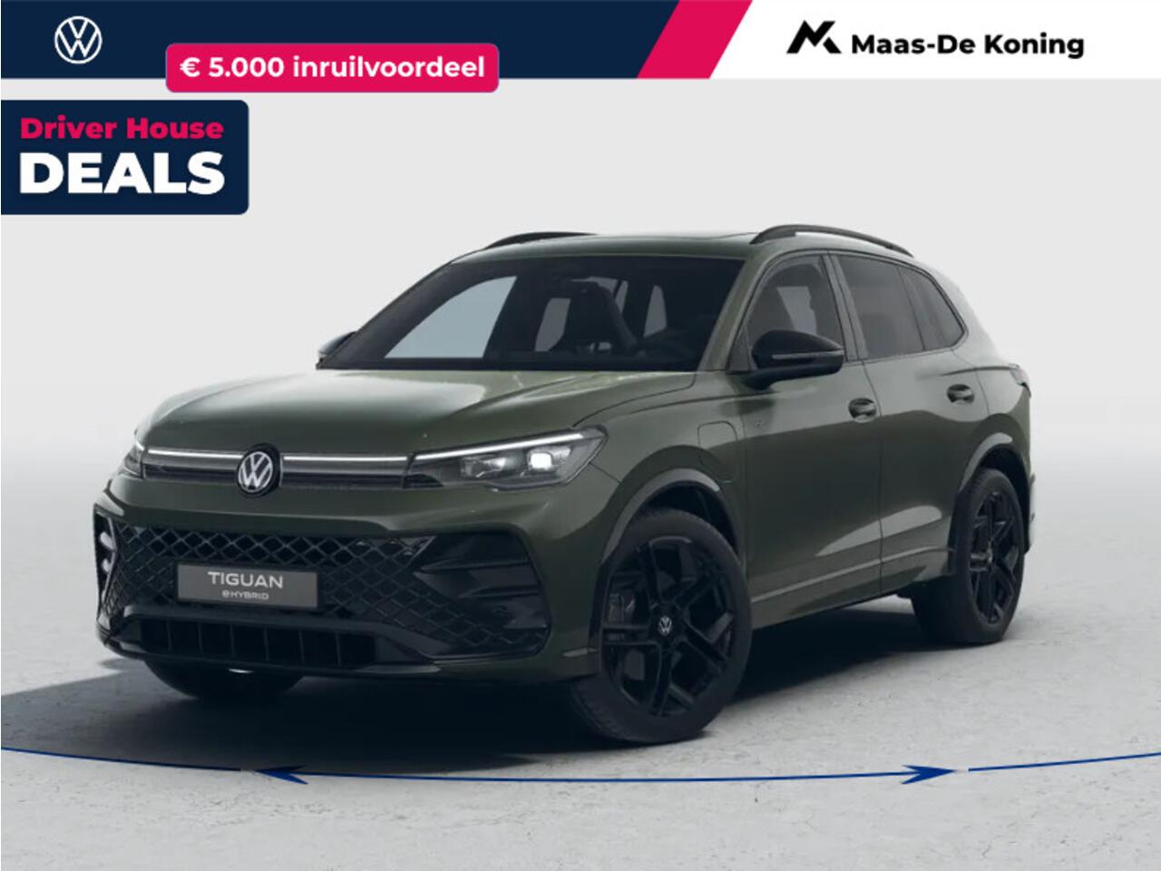 Volkswagen TIGUAN R-Line Edition 1.5 eHybrid 204 PK 6 versn. DSG · Black Style Pakket · Comfort Pakket · Trekhaak inklapbaar, met elektrische ontgrendeling, incl. aanhangermanoeuvreerhulp Trailer Assist · Prijs is inclusief inruilpremie