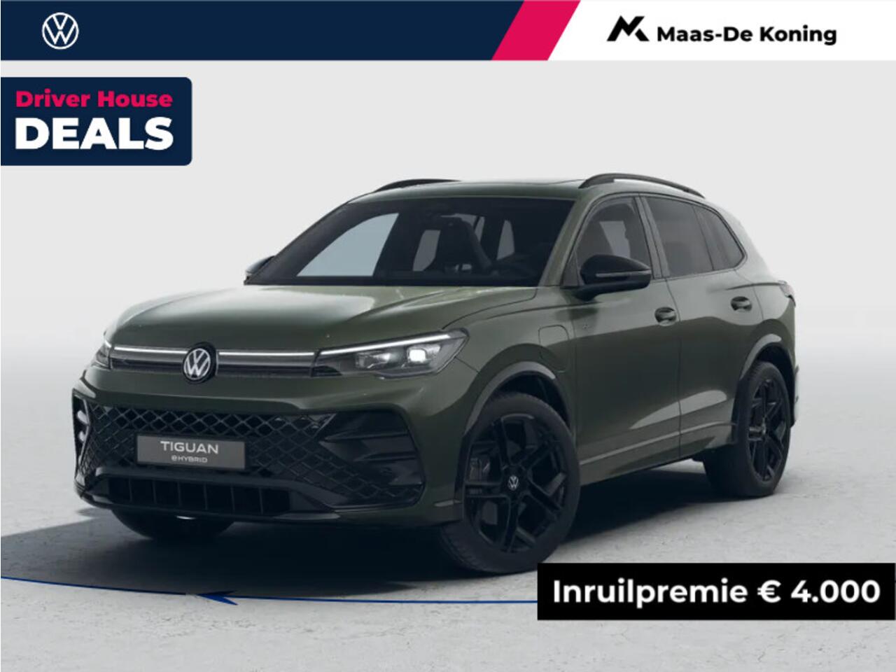 Volkswagen TIGUAN R-Line Edition 1.5 eHybrid 204 PK 6 versn. DSG · Black Style Pakket · Comfort Pakket · Trekhaak inklapbaar, met elektrische ontgrendeling, incl. aanhangermanoeuvreerhulp Trailer Assist ·