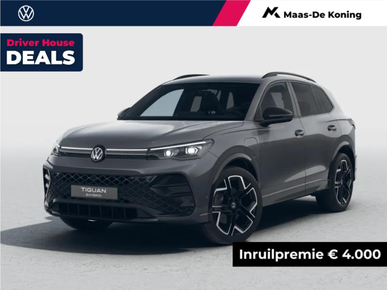 Volkswagen TIGUAN R-Line Edition 1.5 eHybrid 204 PK 6 versn. DSG · Black Style Pakket · Panoramaschuif-kanteldak · Trekhaak inklapbaar, met elektrische ontgrendeling, incl. aanhangermanoeuvreerhulp Trailer Assist · Prijs is inclusief inruilpremie ·