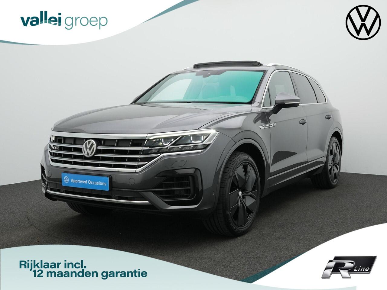 Volkswagen TOUAREG 3.0 TSI 340 pk tiptronic R-Line | Panoramadak | Trekhaak | Luchtvering | Savona leder | Geheugenstoelen | Head-up display | IQ Light | Dynaudio