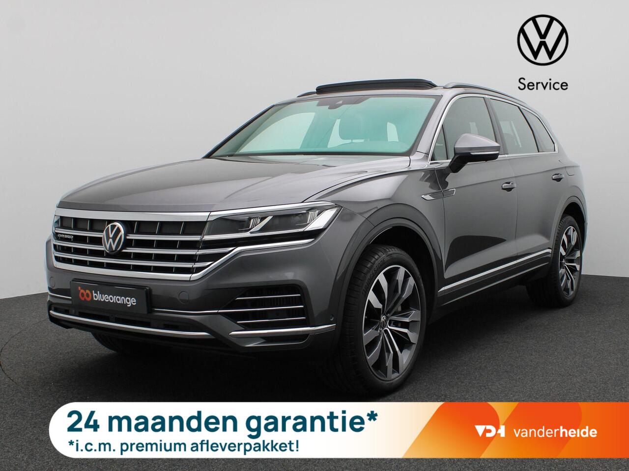 Volkswagen TOUAREG 3.0 TSi eHybrid 4MOTION Elegance 381PK DSG Pano-Schuifdak, Luchtvering, Memorystoel, 360gr. Camera, Trekhaak, Voorruitverwarming, 21" Suzuka LM Velgen