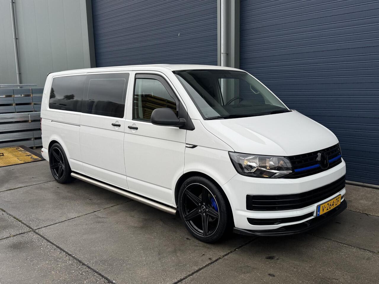 Volkswagen TRANSPORTER 2.0 TDI L2H1 Trendline DUBBEL CABINE / AIRCO / LEER / VERLAAGD / SPOILERS