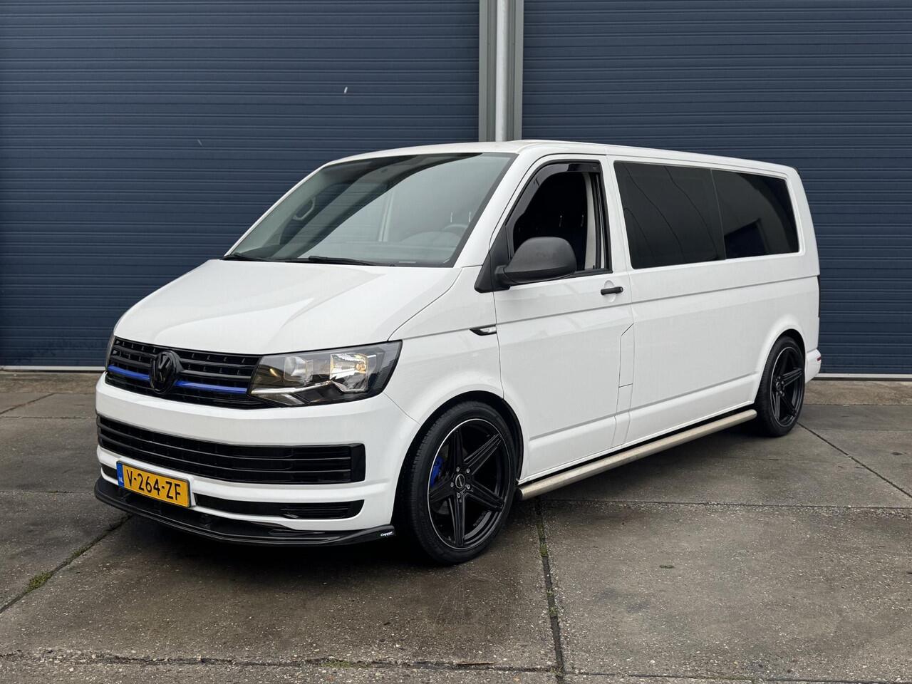 Volkswagen TRANSPORTER 2.0 TDI L2H1 Trendline DUBBEL CABINE / AIRCO / LEER / VERLAAGD / SPOILERS
