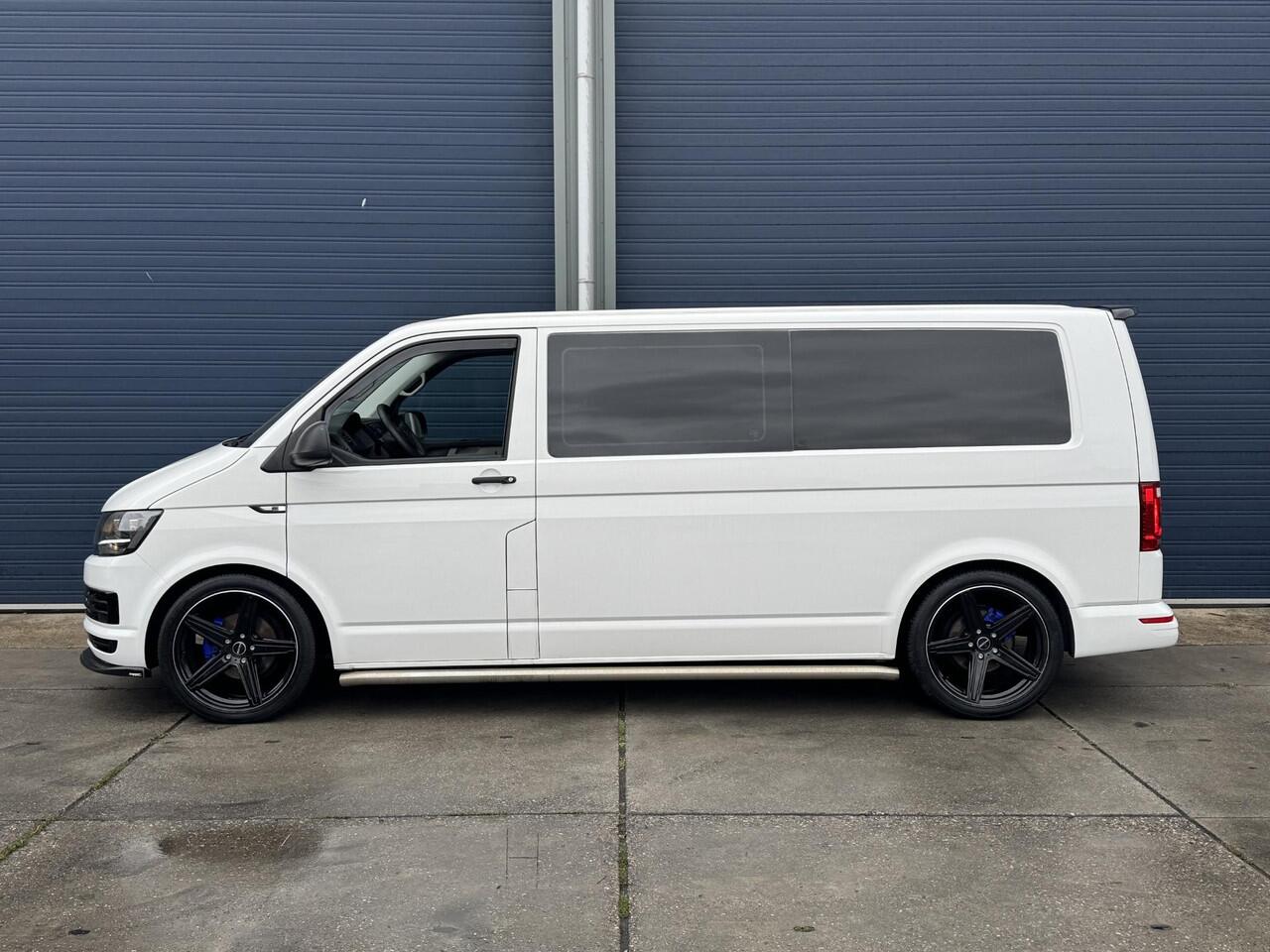 Volkswagen TRANSPORTER 2.0 TDI L2H1 Trendline DUBBEL CABINE / AIRCO / LEER / VERLAAGD / SPOILERS