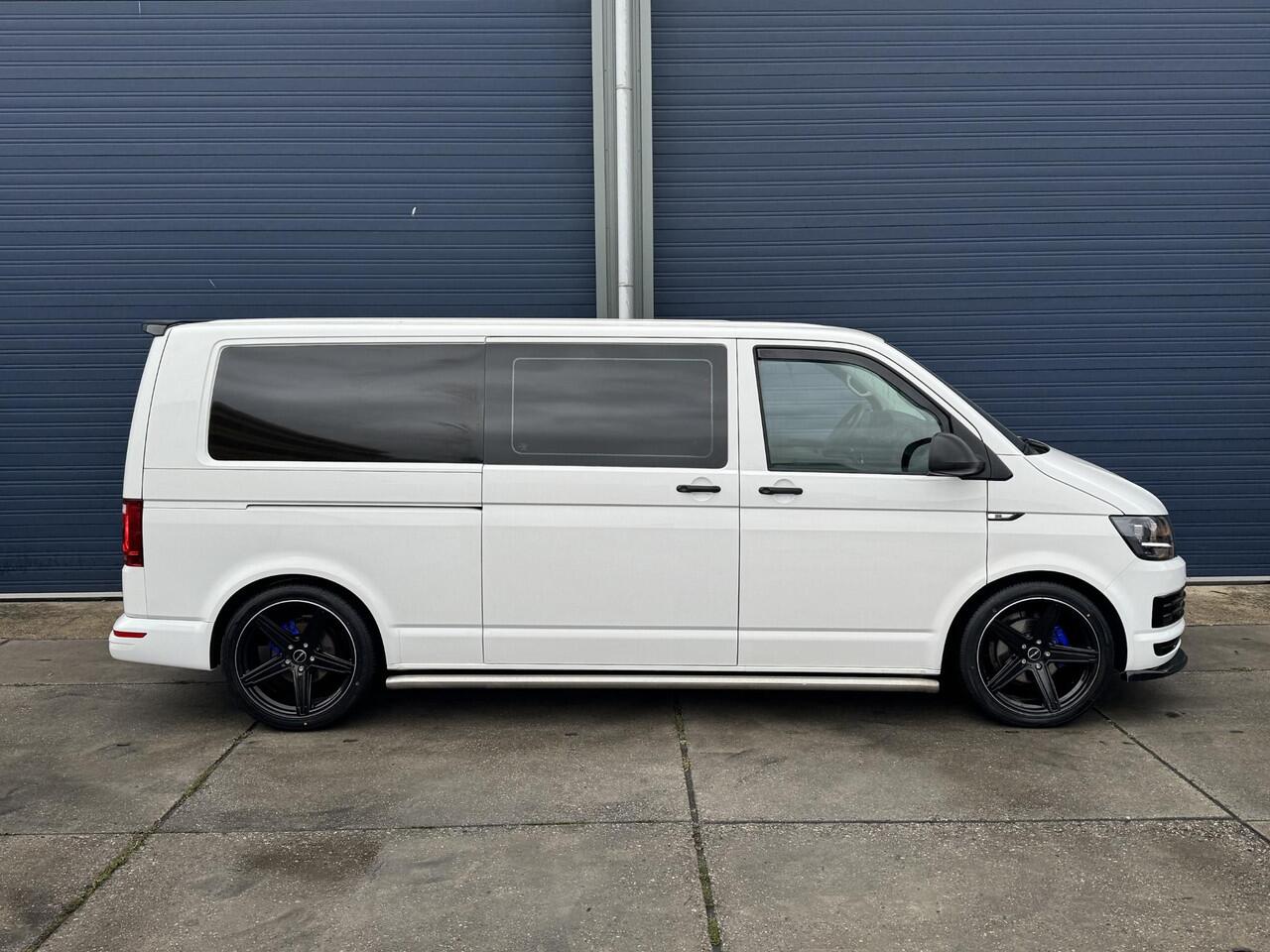 Volkswagen TRANSPORTER 2.0 TDI L2H1 Trendline DUBBEL CABINE / AIRCO / LEER / VERLAAGD / SPOILERS