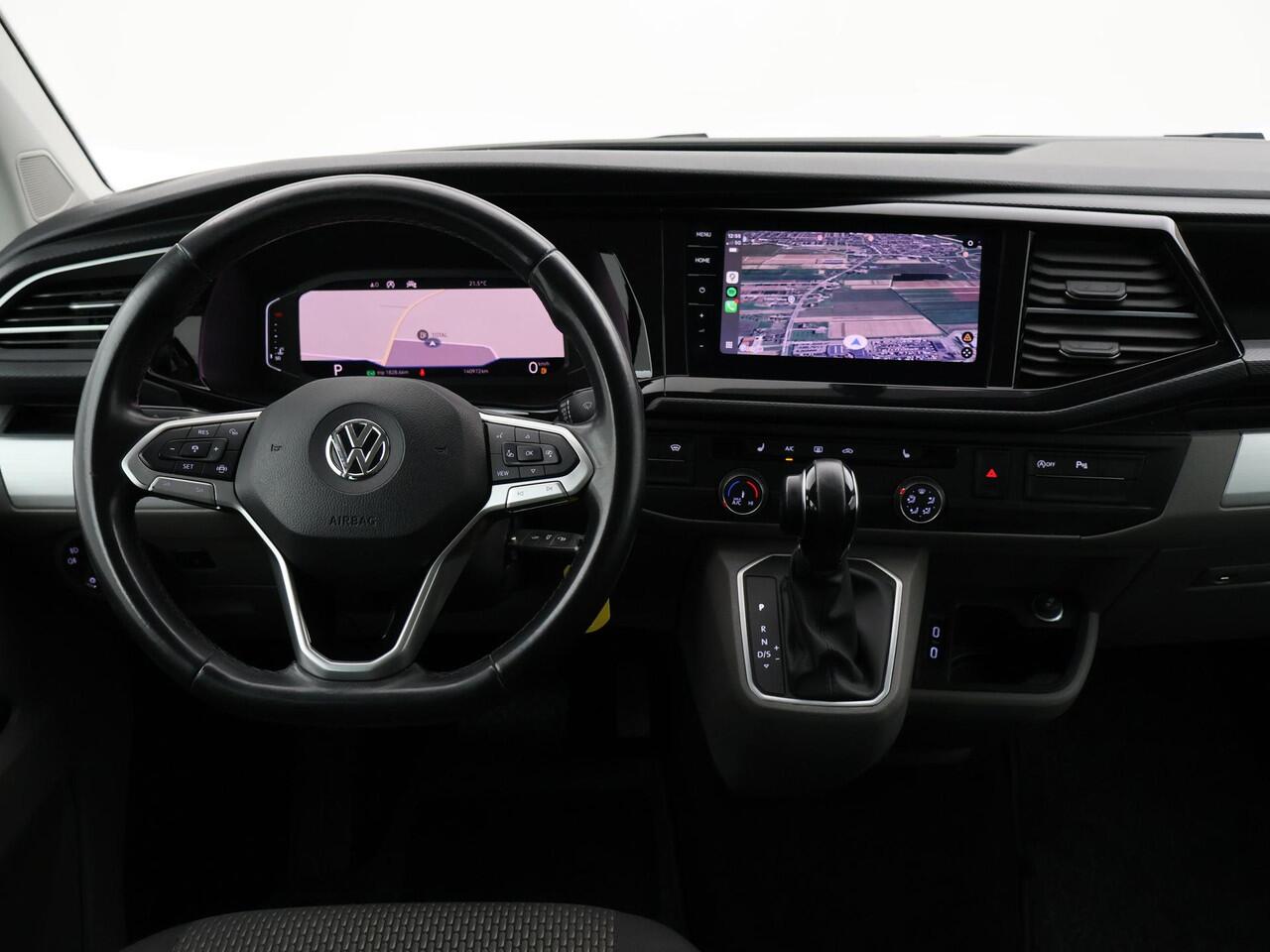 Volkswagen TRANSPORTER BULLI 2.0 TDI 150 PK DSG L2H1 DUBBEL CABINE + 2 SCHUIFDEUREN | VIRTUAL COCKPIT | ADAPTIVE CRUISE | STOELVERW.