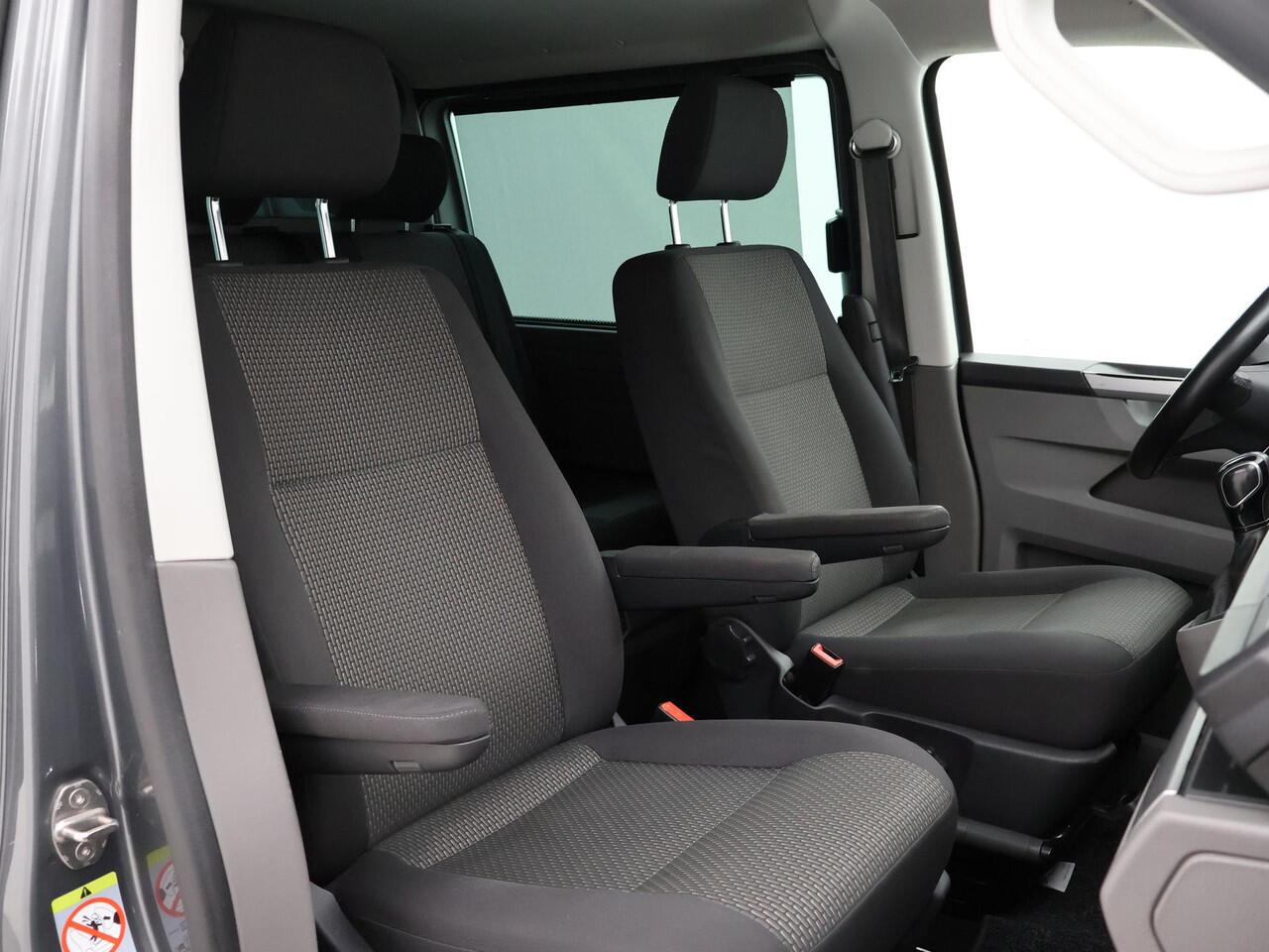 Volkswagen TRANSPORTER BULLI 2.0 TDI 150 PK DSG L2H1 DUBBEL CABINE + 2 SCHUIFDEUREN | VIRTUAL COCKPIT | ADAPTIVE CRUISE | STOELVERW.