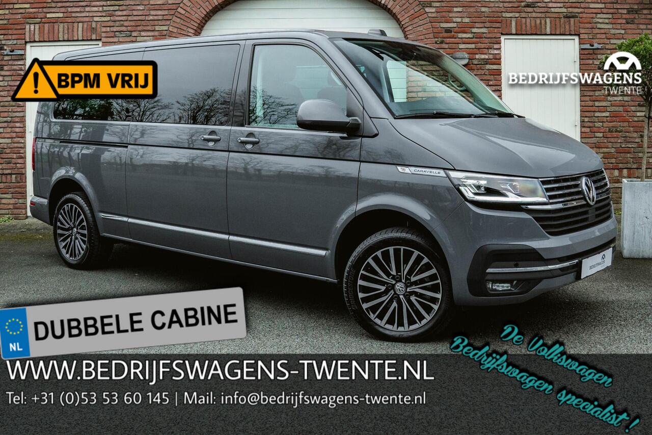 Volkswagen TRANSPORTER T6.1 2.0 TDI 204 PK DSG CARAVELLE L2H1 A-KLEP DUB/DUB ACC | LED | Leder | Privacy glass | 2x schuifdeuren