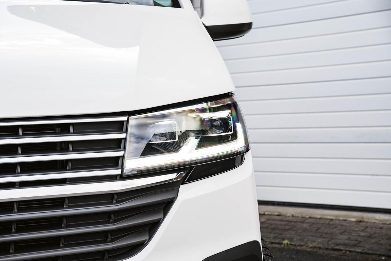 Volkswagen TRANSPORTER T6.1 2.0 TDI 204 PK DSG CARAVELLE L2H1 A-KLEP DUB/DUB ACC | LED | Leder | Virtual Cockpit | Privacy glass |