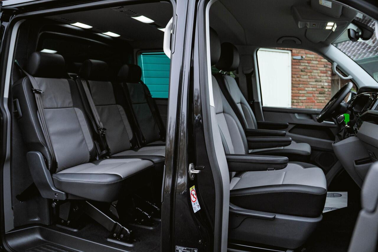 Volkswagen TRANSPORTER T6.1 2.0 TDI 204 PK DSG CARAVELLE L2H1 A-KLEP DUB/DUB ACC | LED | Leder | Virtual Cockpit | Privacy glass |