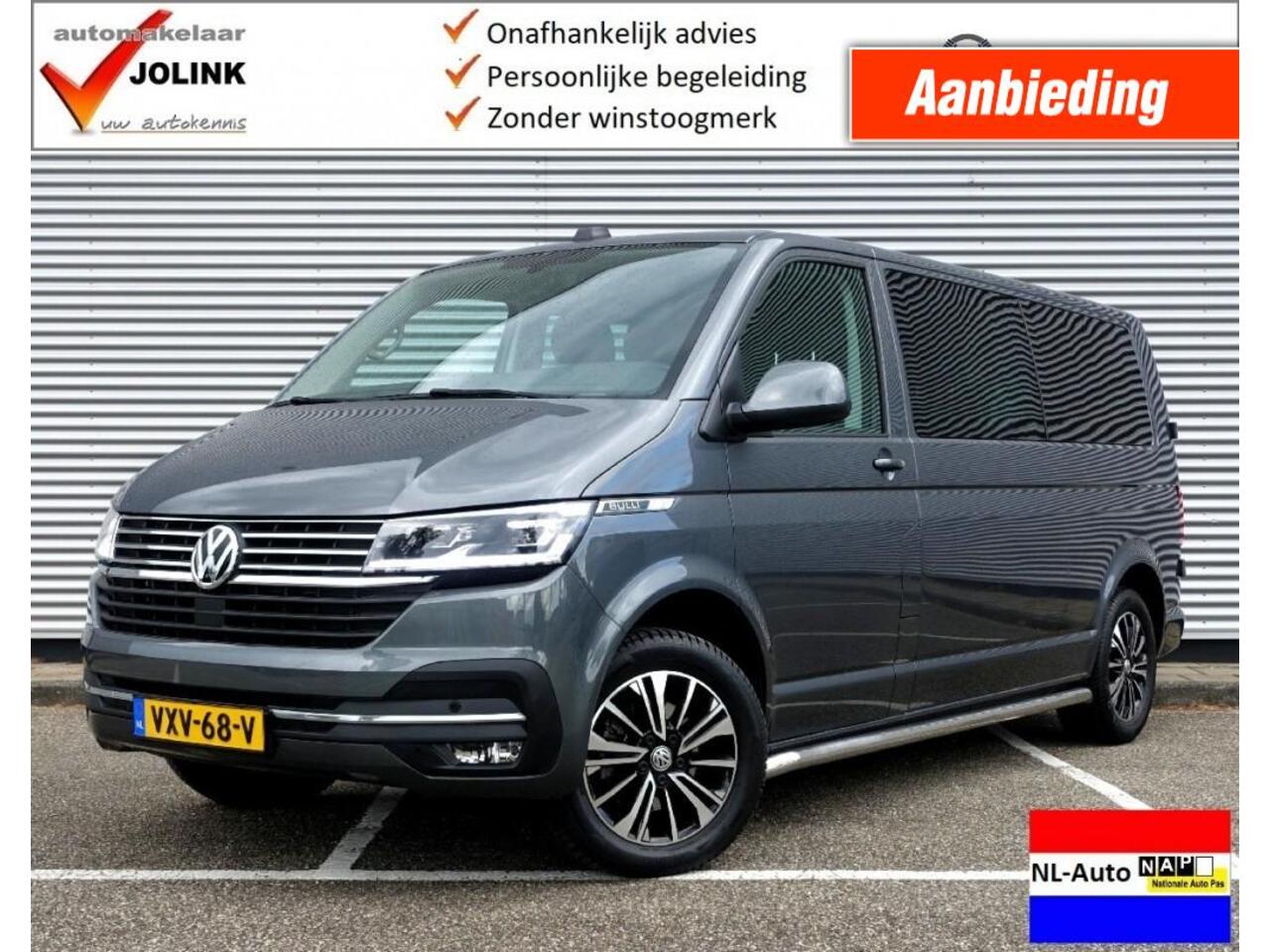 Volkswagen TRANSPORTER 2.0 TDi 150 PK DSG7 Bulli DC L2H1 I NL-Auto I 100% dealer I LED I