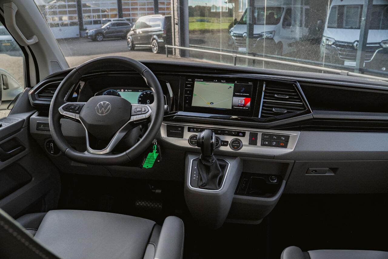 Volkswagen TRANSPORTER 2.0 TDI 204 pk L2H1 Highline 2x Elek. Schuifdeur Leder Duo, Parkeerhulp, LED, Navi, Elek. Achterklep, 5-Zits