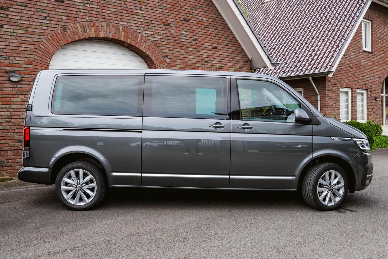 Volkswagen TRANSPORTER T6.1 2.0 TDI 150 PK DSG CARAVELLE L2H1 DUB/CAB A-Deuren ACC | LED | Digital Cockpit | Leder | Apple Carplay/Android Auto