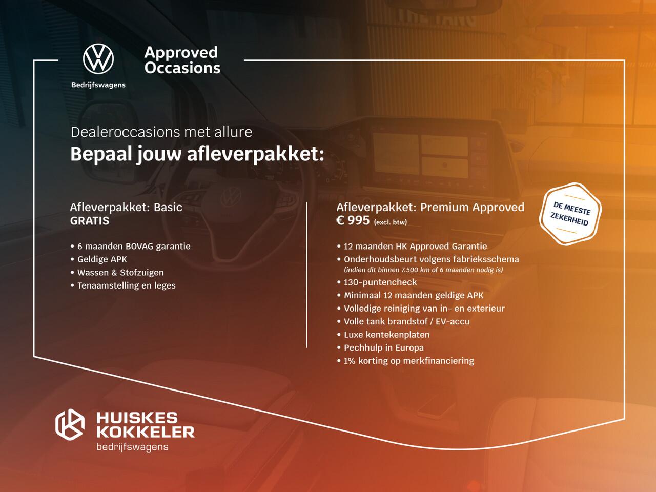 Volkswagen TRANSPORTER 2.0 TDI 110pk L2 Dubbele Cabine | 6-zitplaatsen | Betimmering | Trekhaak | Navigatie (Apple carplay / Android Auto)