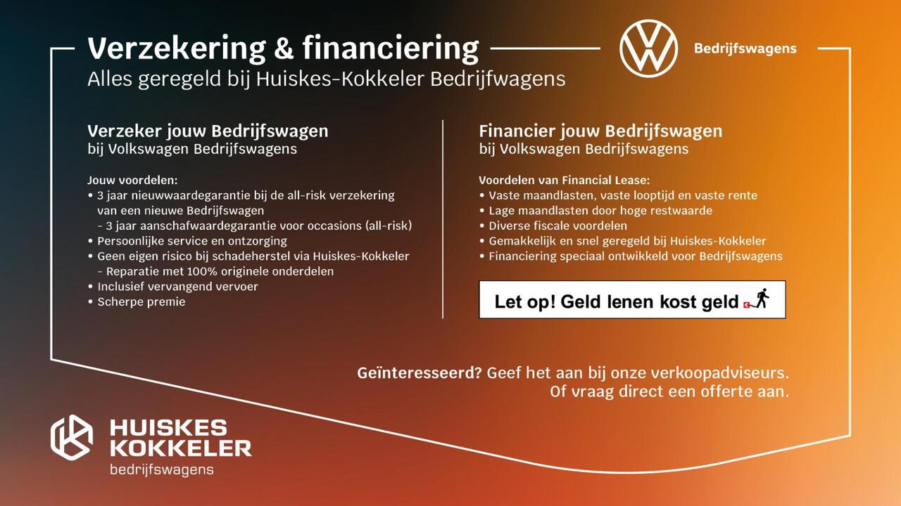 Volkswagen TRANSPORTER 2.0 TDI 110pk L2 Dubbele Cabine | 6-zitplaatsen | Betimmering | Trekhaak | Navigatie (Apple carplay / Android Auto)