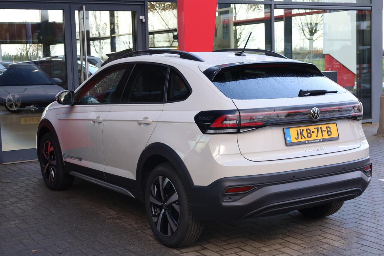 Volkswagen Taigo 1.0 TSI Life Edition 95PK / 70kW Achteruitrijcamera, Apple Carplay & Android Auto, verwarmbare voorstoelen, Keyless Entry & Start, parkeersensoren voor + achter, adaptive cruise control, 2-zone Climatronic airconditioning, buitenspiegels elektrisch instel