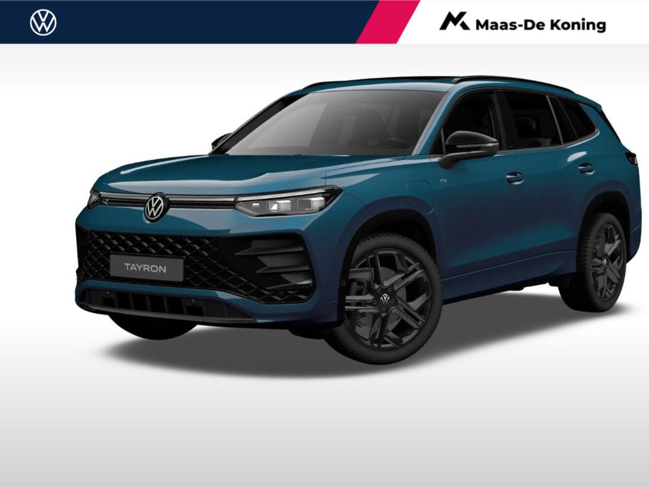 Volkswagen Tayron R-Line-Edition 1.5 eHybrid 204 pk 6 versn. DSG · Assistance pakket plus · Design pakket · Design pakket 'black style' · Interieur style pakket · Trekhaak incl. aanhangermanoeuvreerhulp 'trailer assist'