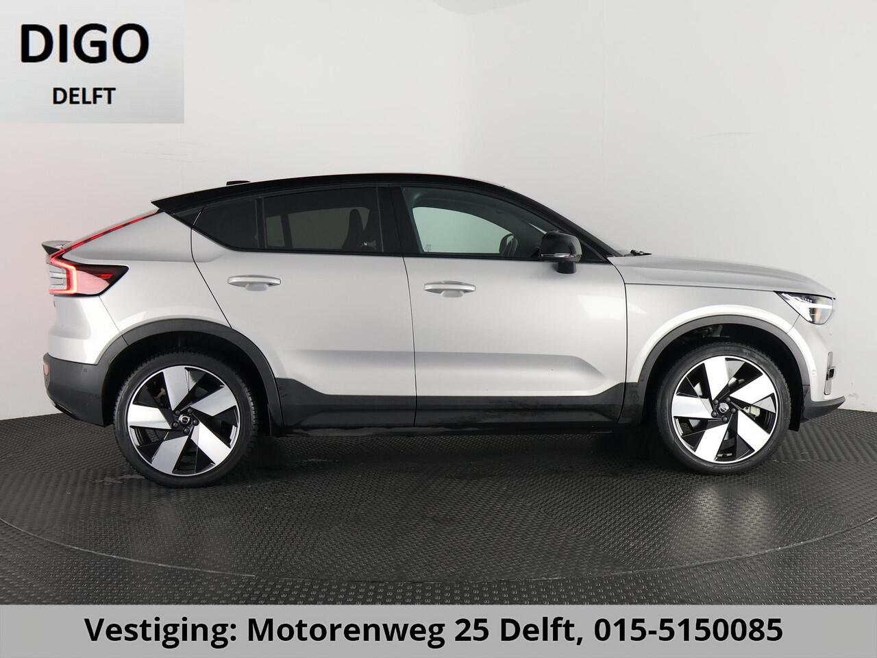 Volvo C40 RECHARGE TWIN INTRO AWD 78 KW/408 PK ACCU 92% BIJNA 2022.GARANTIE TOT 2032** 1800 KG TREKGEWICHT. PANODAK