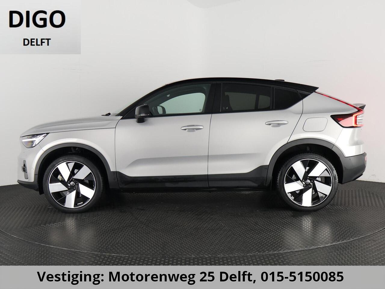Volvo C40 RECHARGE TWIN INTRO AWD 78 KW/408 PK ACCU 92% BIJNA 2022.GARANTIE TOT 2032** 1800 KG TREKGEWICHT. PANODAK