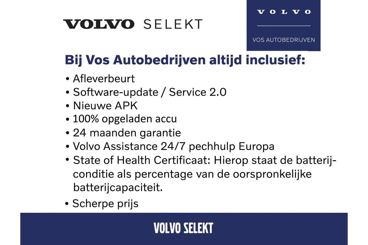 Volvo C40 Single Motor Extended Range Plus l Warmtepomp l Adaptieve Cruise Control met Pilot Assist l Blind Spot Information System l Panoramadak l Verwarmbare voorstoelen l Verwarmbaar stuurwiel l Park Assist voor + achter met camera l 2-zone Electronic Climate Co