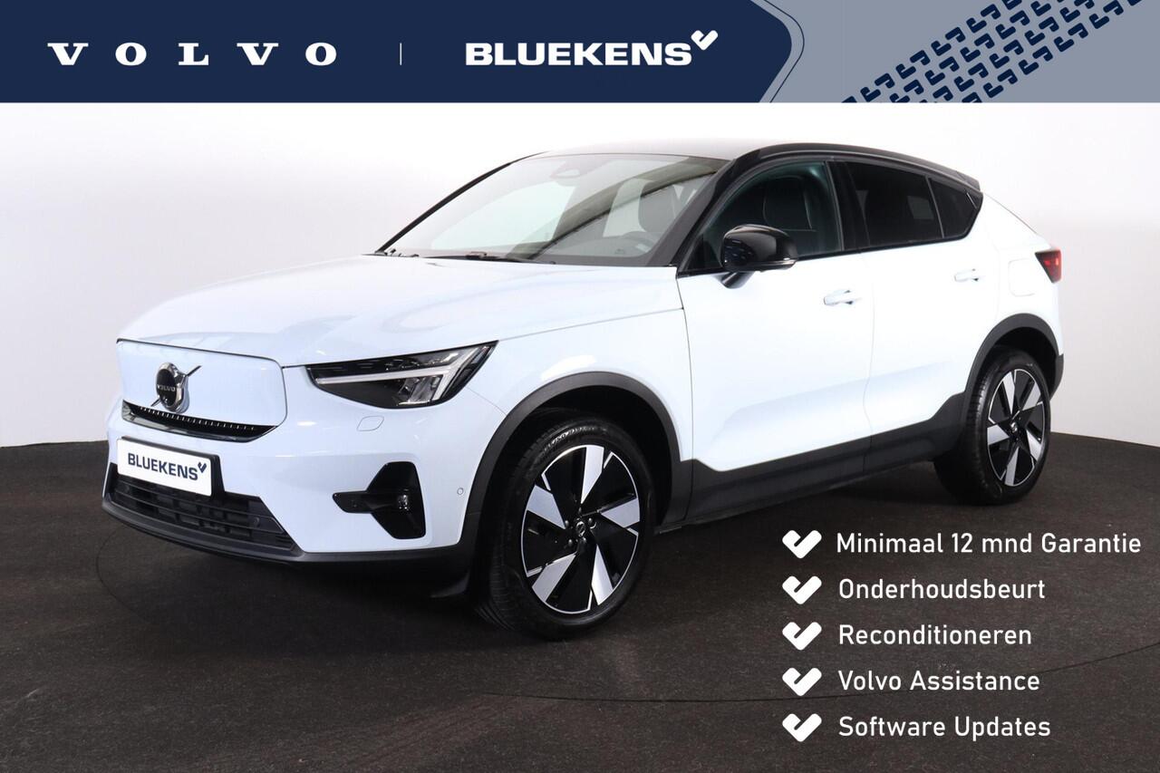 Volvo EC40 Performance Plus 82 kWh - Panoramadak - IntelliSafe Assist & Surround - 360º Camera - Verwarmde voorstoelen, stuur & achterbank - Parkeersensoren voor & achter - Elektr. bedienb. voorstoelen met geheugen links - Draadloze tel. lader - Warmtepomp - Extra g