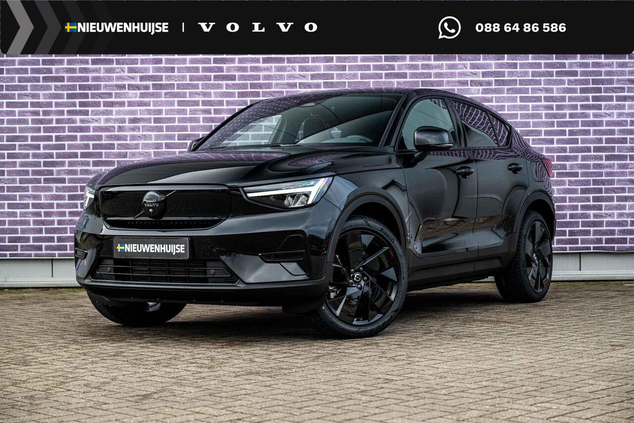 Volvo EC40 Single Motor Extended Range Ultra Black Edition Europa | Adaptive Cruise Control | BLIS | Panoramadak | Harman / Kardon | Nubuck | 360 Camera | 20" | Memory | Elektrische Stoelen | Stoelverwarming voor & achter | Stuuverwarming |