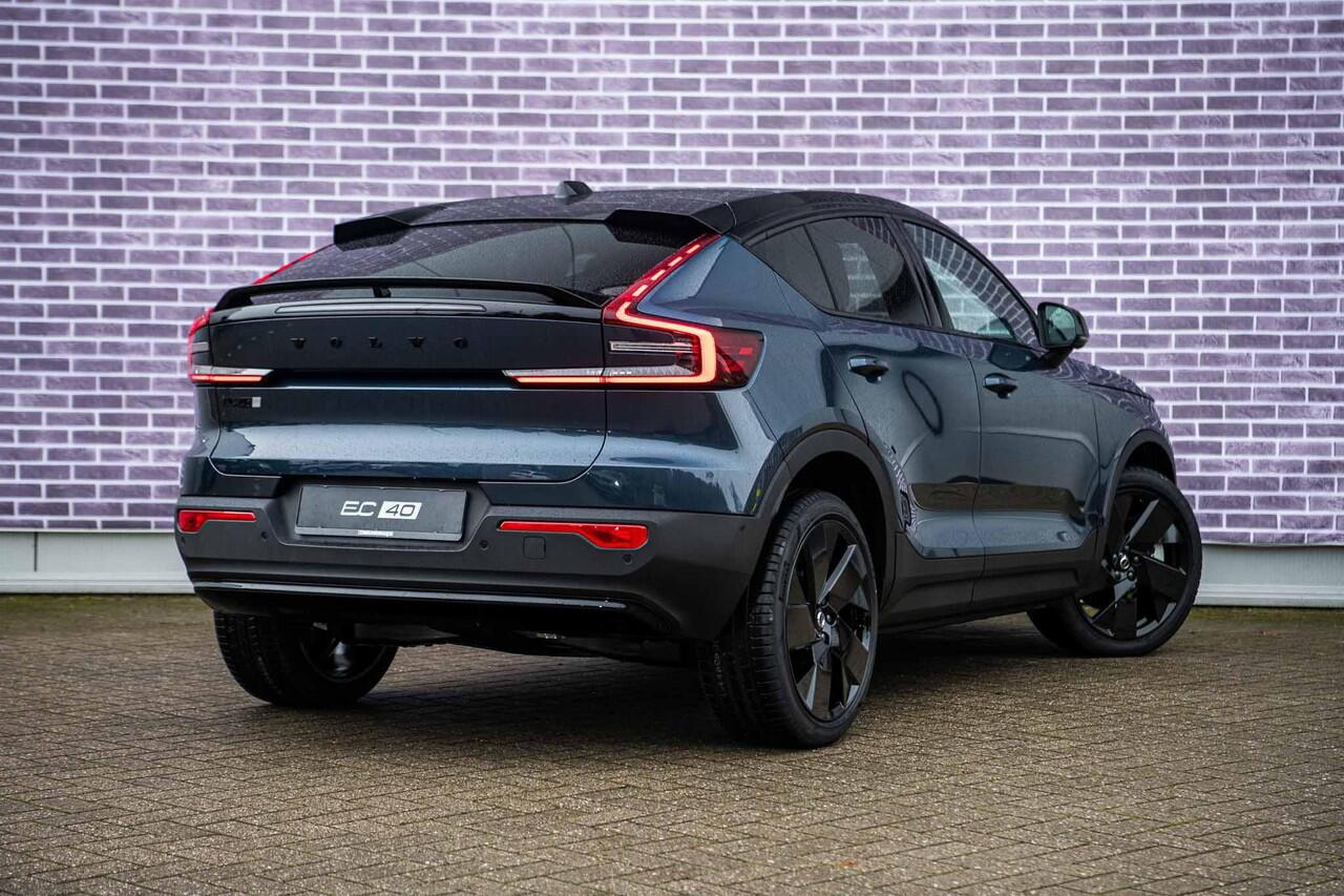 Volvo EC40 Single Motor Extended Range Ultra Black Edition Europa | | Harman Kardon | 20" | Panoramadak | Donker Glas | Power Seats |