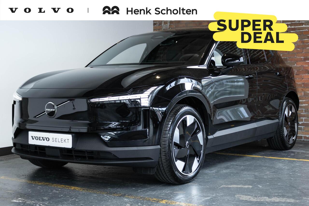 Volvo EX30 Single Motor Extended Range Plus 69 kWh | Incl. Volvo Verlengde garantie | Harman Kardon premium audio | Google infotainment | Warmtepomp | Brake Assist system | Parkeer sensoren voor + achter | Parkeercamera | Volvo on Call | Keyless entree